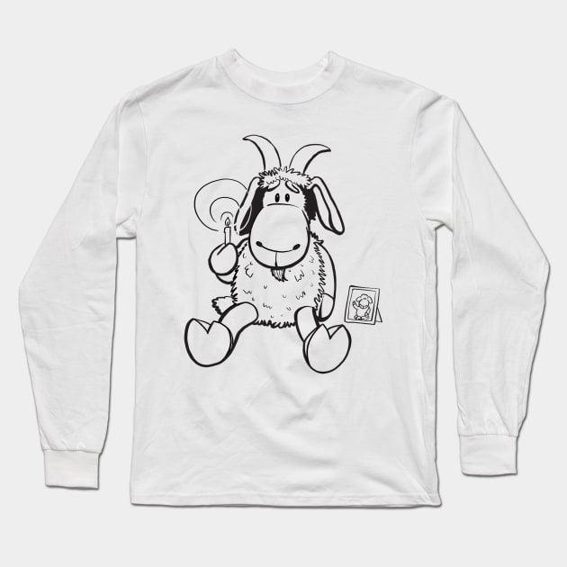 Sheep ram - miss you Long Sleeve T-Shirt by mnutz